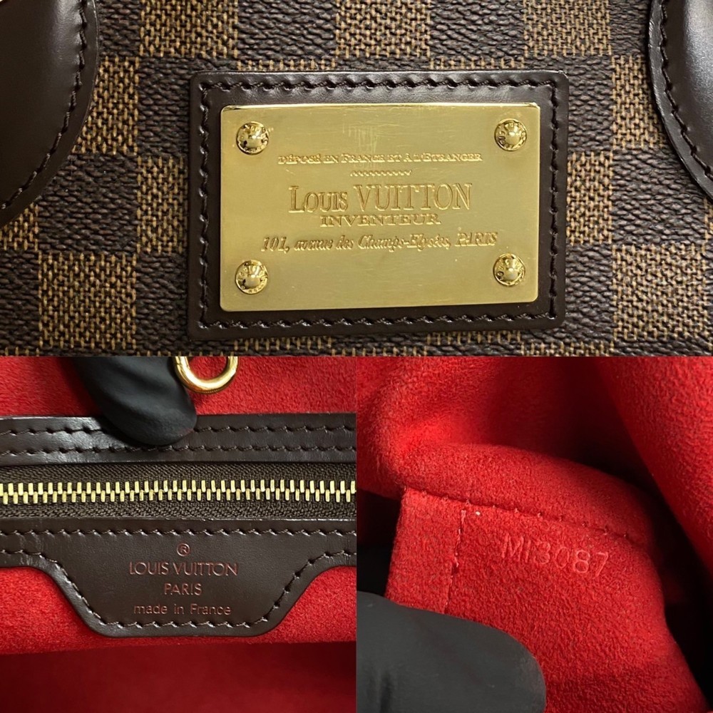 LOUIS VUITTON Brown Damier Leather Shoulder Bag - Picture 3 of 9